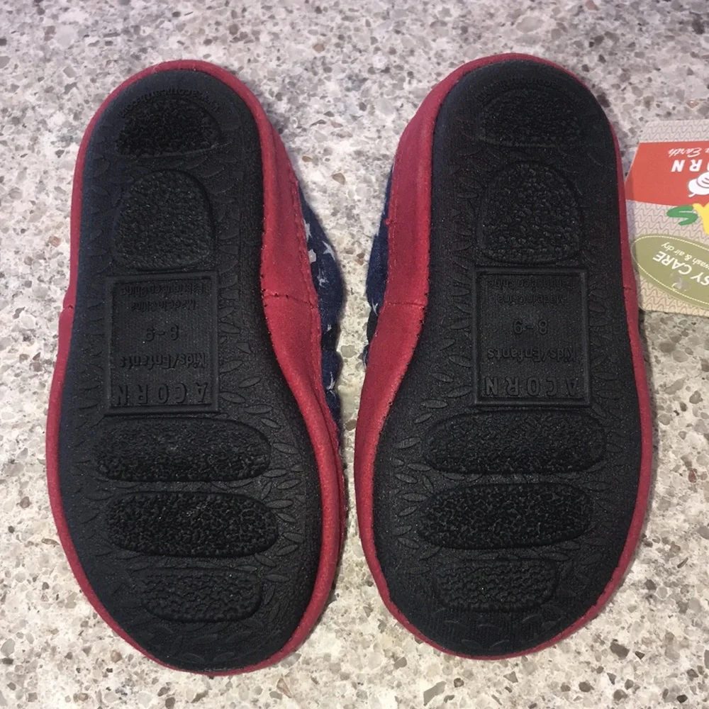 3/$20 ACORN Kid’s Colby Gore Navy Stars Moccasins